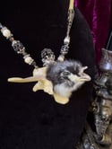 Fuzzy Chicken Head - Bone Necklace 