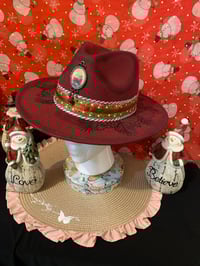 Image 1 of "Peace. Hope.  Joy" Christmas Narrow Brim Hat