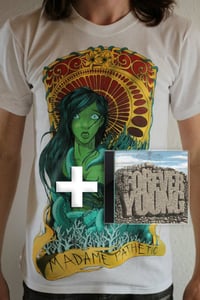 Image of Hentai Lady White T-Shirt + Forever Young EP !!!
