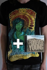 Image of Hentai Lady Black T-Shirt + Forever Young EP !!!