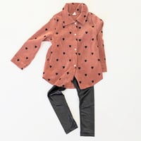 Image 1 of Zara Girls Faux Leather Skinny Leggings