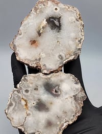 Image 9 of Set of 2 Argentine Agate Small Crystal Slices - 6 styles 