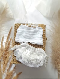 Image 1 of Newborn Photo Prop Set | for Photoshoot |  Nikki | panties | top | off white
