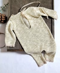 Image 3 of Newborn girls onesie - Amelie | golden