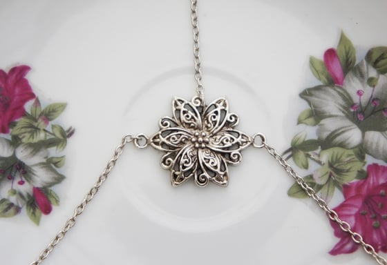 Image of Silver Floral Head Chain