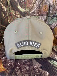 Image 4 of AB Monogram Logo - Olive Solid Polyester 