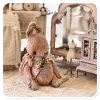 Image 4 of Vintage style Pink Bunny by Whendi's Bears