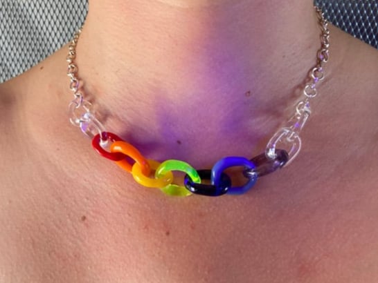 Image of Rainbow chain link (uv) 