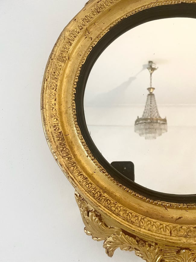 1950’s Regency Style Gilded Mirror