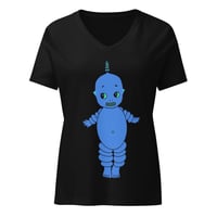 Image 1 of Kewpbot Women’s relaxed v-neck t-shirt