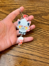 Image 2 of Ghost Fox Resin Keychain