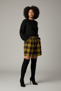 Image 10 of Vintage Plaid Wool Bermuda Shorts