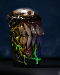 Image 8 of Xenomorph Skull Slim Zippo Lighter/Bleeding Drone/glow in the dark