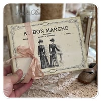 Image 17 of Junk Journal lace samples spool book full of vintage French lace samples