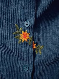 Image 2 of SUNFLOWER RIOT CORDUROY CIDER DRESS |LARGE