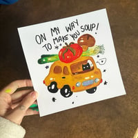 Soup Car (7x7 art print)