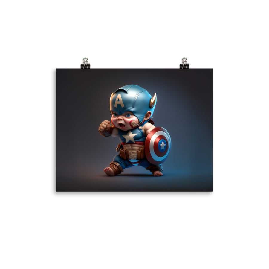 Image of Marvel Babies - Captain America ALT 01 | Photo paper poster