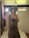 vintage Diane Fres chiffon animal print slipdress