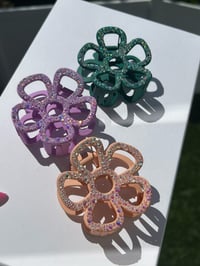 Image 2 of Bling Flower Hair Clip