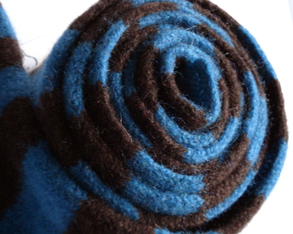 Image of Teal & Chocolate Stripe Scarf