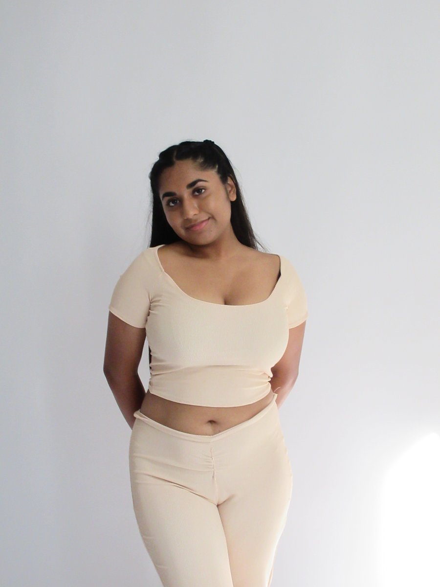 Image of BONE SHORT SLEEVE TOP