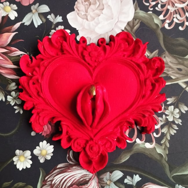 Coeur sacré Rouge baiser