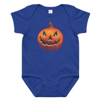 Image 4 of Baby Jersey Onesie - Classic Jack O Lantern