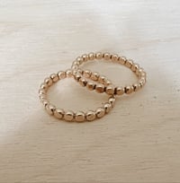 Hammered Pearle Ring (READY TO SHIP)