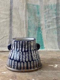 Image 2 of Medium blue vase stripes