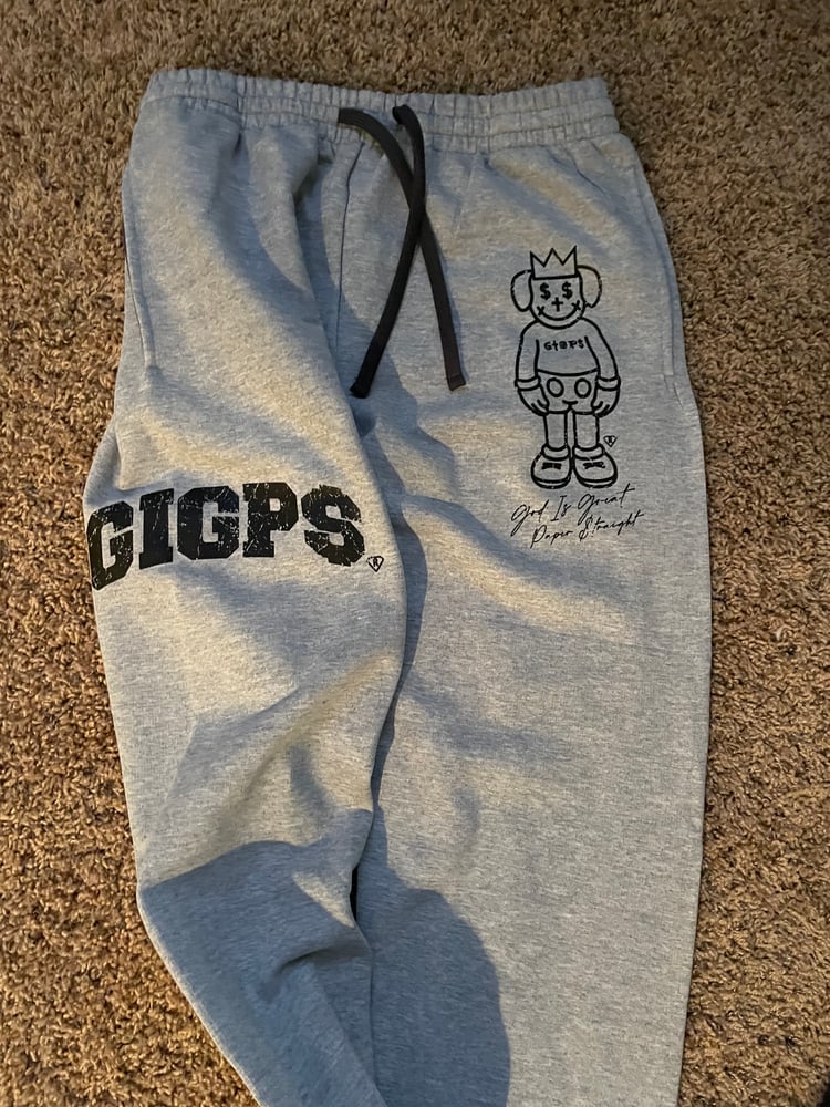Image of (2pc) GIGPS GREY & BLACK ALMIGHTY SWEAT SUIT