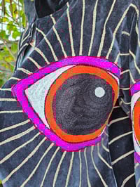 Image 2 of Wanderlust - Velvet evil eye protection jacket - Black 6-12uk