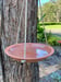 Image of Clear glazed bird feeder/bath (e)