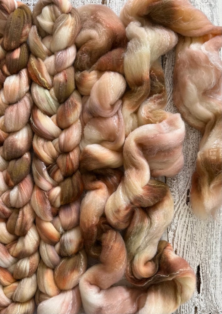 Morning Light, on Spindelicious Luxe: 80% Polwarth, 20% Mulberry Silk