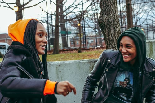 Image of 98 Sense hoodie Green/Orange 