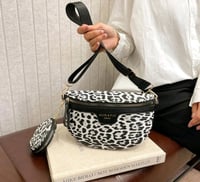 Image 2 of Crossbody Bag With Letter Decor Chain