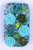 Image of Skull Roses Blackberry Curve Case