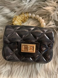 Image 2 of Blk Mini Fashionable Jelly Bag