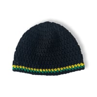 Image 1 of Jamaican Inspried Fitted Beanie