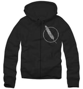 Image of Feather Logo All-Black hoodie