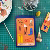 Image 2 of TAROT SAYS COWGIRL ARTWORK
