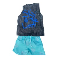 Image 1 of Eli Designer Brand | #Skyisthelimit Rhinestone Tank&Short Set 
