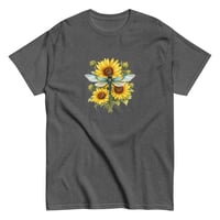 Image 8 of Unisex classic tee, Sunflower Dragonfly Bouquet Tee