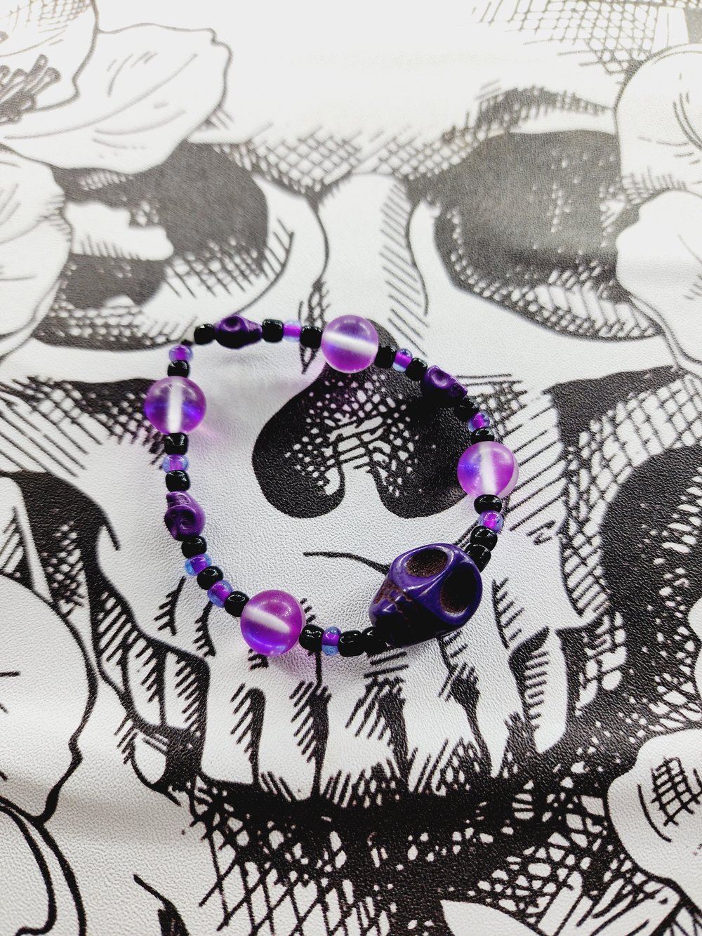 Image of Purple Skulls Purple Opal