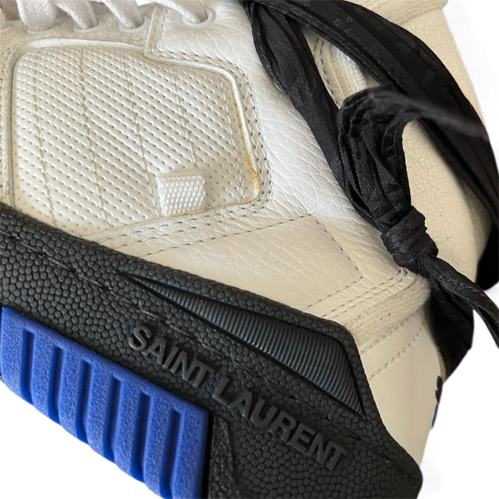 Image of Saint Laurent Cure Leather Trainers