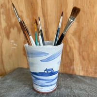 Image 4 of Coastal Beaker/Pencil Pot/Small Vase