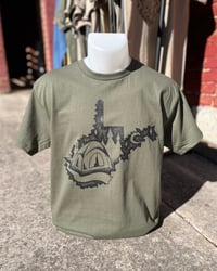 Image 1 of Fatigue Green “West Virginia Campground” Tee