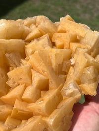 Image 3 of Orange Rhombohedral Calcite Cluster Specimen | Yunnan China #2859
