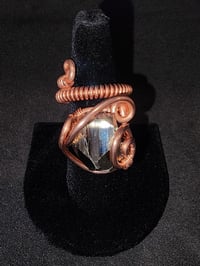 Image 1 of Adjustable Iron Pyrite Ring #1