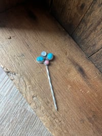 Image 2 of Blue Ridge Turquoise + Pink Conch Hat Pick