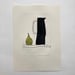 Image of Pear and Tall Jug drypoint etching 